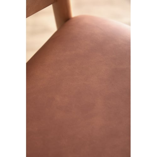 Mattia Curved Back Solid Beech Wood Dining Chair