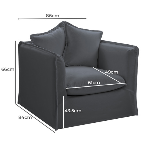 Montauk Upholstered Slipcover Armchair