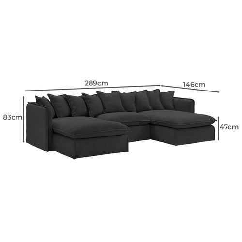 Montauk 4 Seater Sofa with Left & Right Chaise