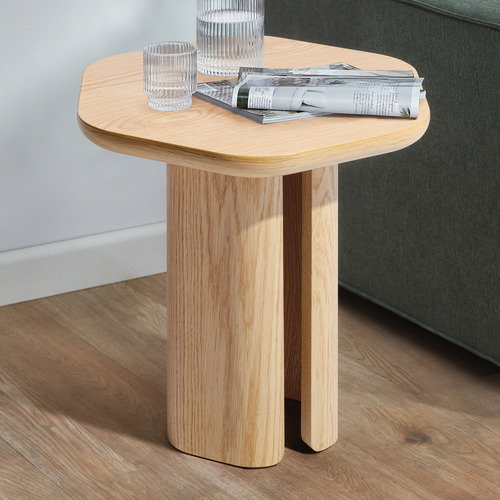Oak Hex Side Table
