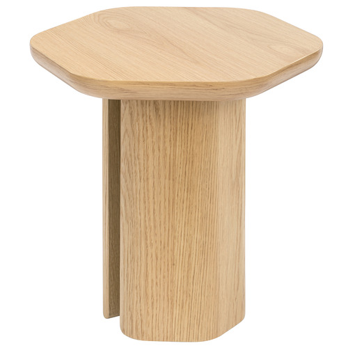 Oak Hex Side Table
