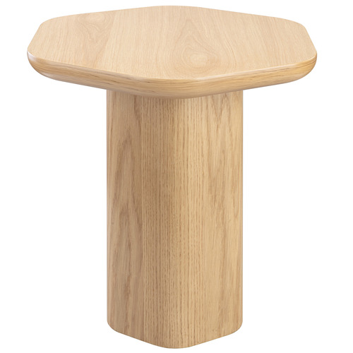 Oak Hex Side Table