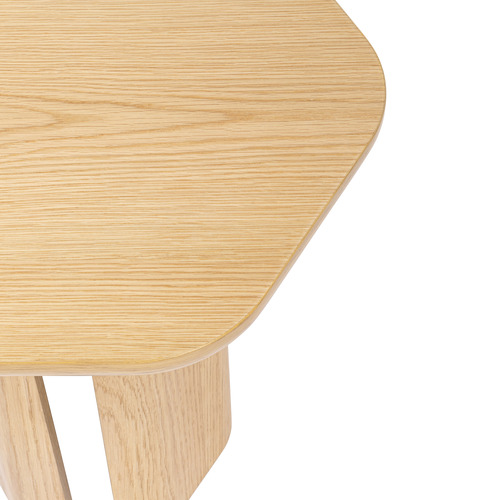 Oak Hex Side Table