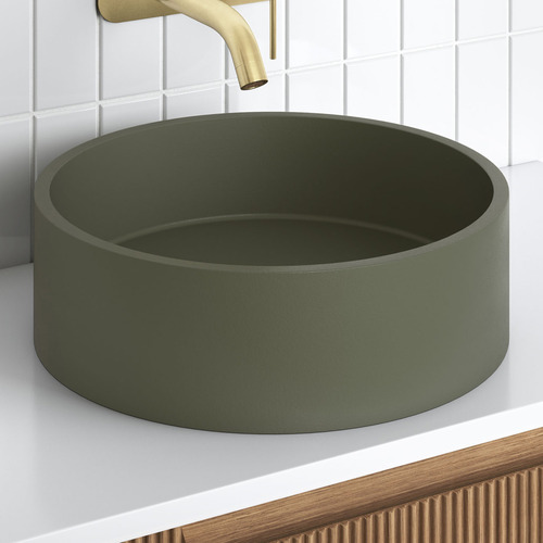 Flynn 360mm Round Concrete Above Counter Basin