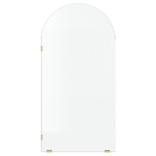 Elka Left Fluted Glass Shower Screen