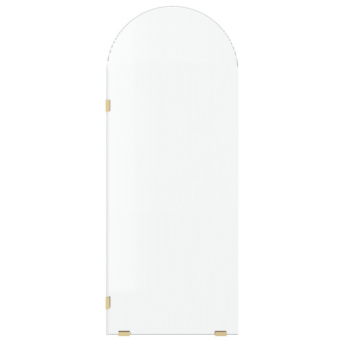 Elka Left Fluted Glass Shower Screen