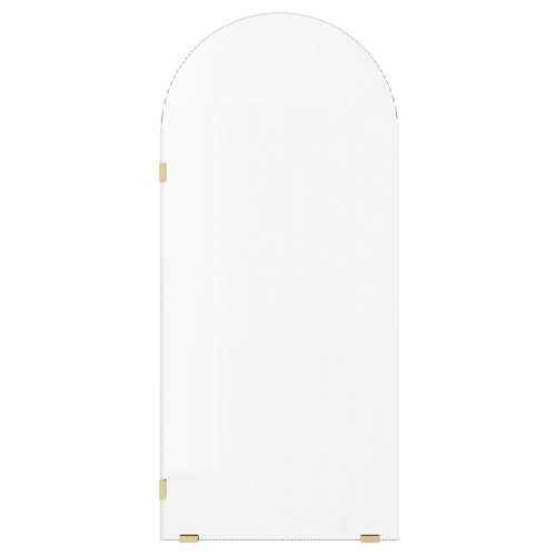 Elka Left Fluted Glass Shower Screen