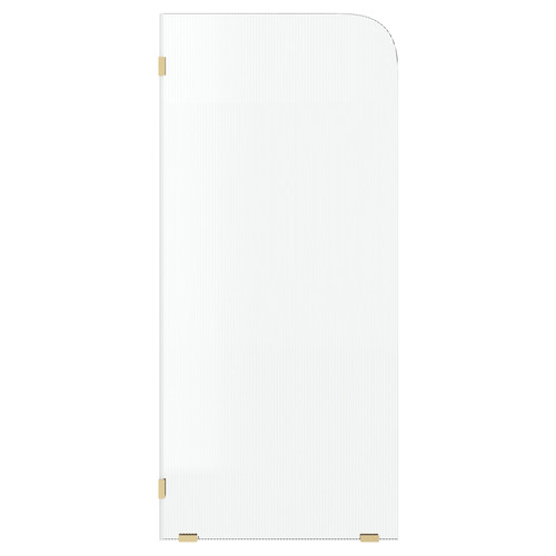 Venroy Left Fluted Glass Shower Screen