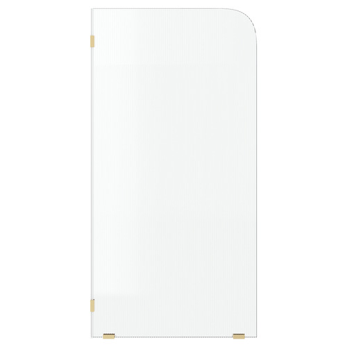 Venroy Left Fluted Glass Shower Screen