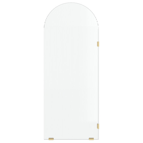 Elka Right Fluted Glass Shower Screen