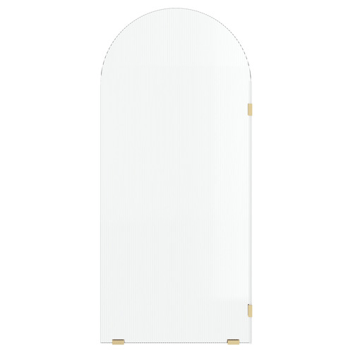 Elka Right Fluted Glass Shower Screen