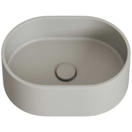 Flynn 380mm Oval Concrete Above Counter Basin