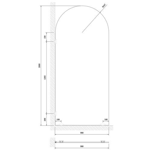 Esber Arch Glass Shower Screen