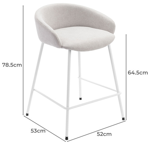 64.5cm Elsa Upholstered Barstools