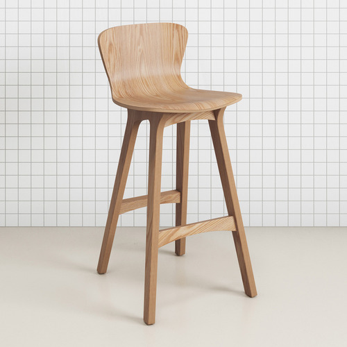 64cm Ash Nobu High Back Barstool
