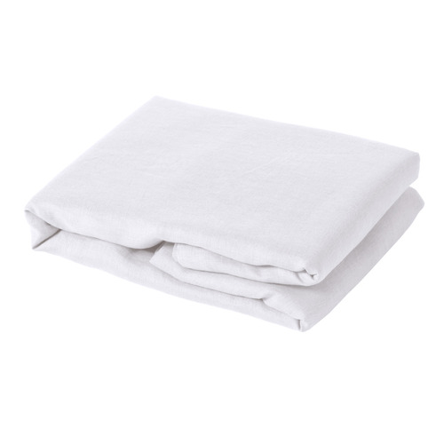 White Linen Fitted Sheet