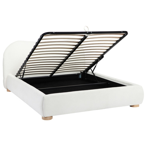 Paloma Boucle Queen Gas Lift Storage Bed