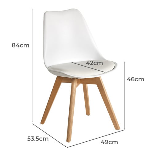 Nova Beech & Faux Leather Dining Chairs