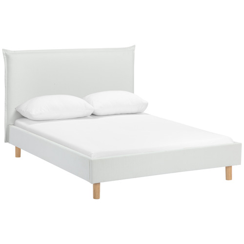 White Dune Upholstered Bed