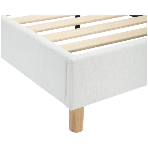 White Dune Upholstered Bed