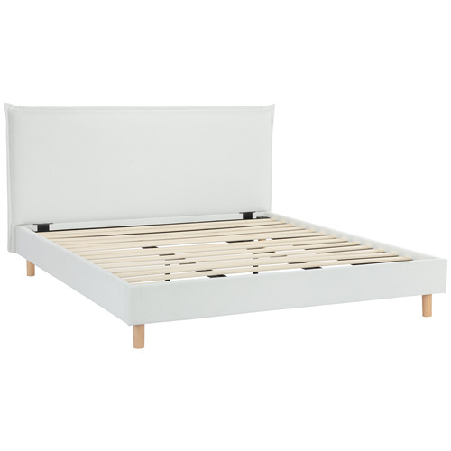 White Dune Upholstered Bed