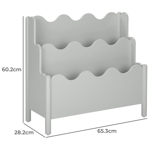 Kids' Wavy Bookcase