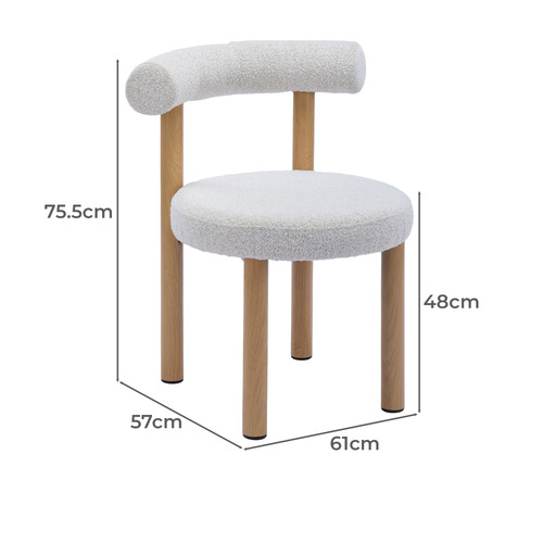 Roselin Boucle Dining Chairs