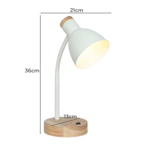 36cm Finley Desk Lamp with USB