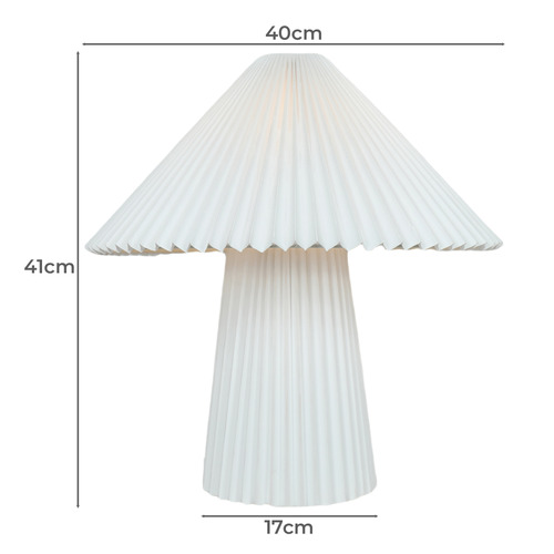 41cm Gia Pleated Table Lamp