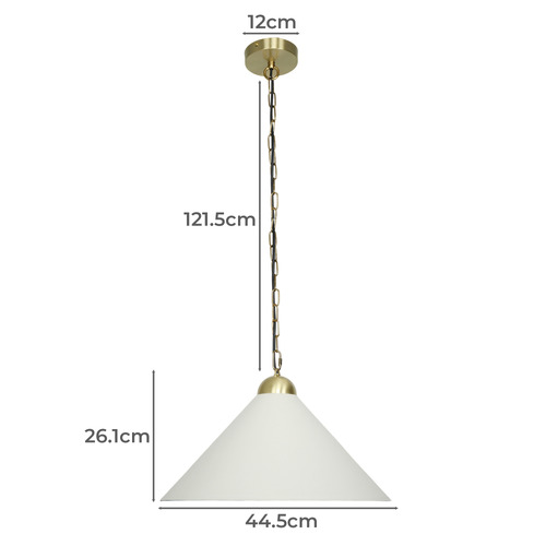 Sonny Faux Leather & Steel Pendant Light