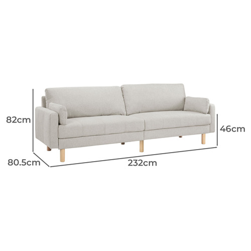 Oslo 4 Seater Upholstered Sofa
