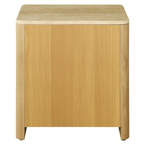 Ronan Travertine Bedside Table