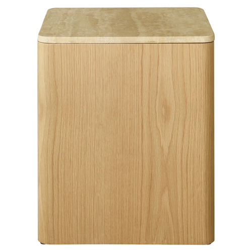 Ronan Travertine Bedside Table