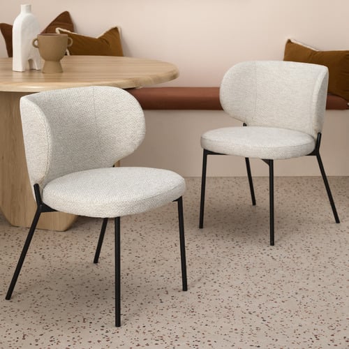 Temple & Webster Petra Upholstered Dining Chairs