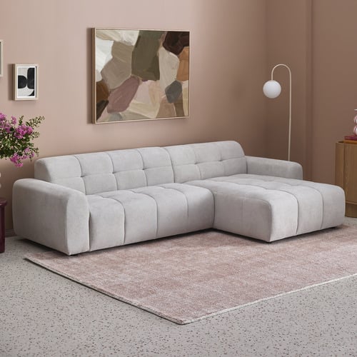 Quinn 4 Seater Upholstered Sofa with Reversible Chaise