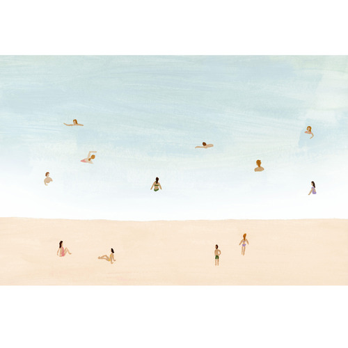 Serene Swell Framed Canvas Wall Art