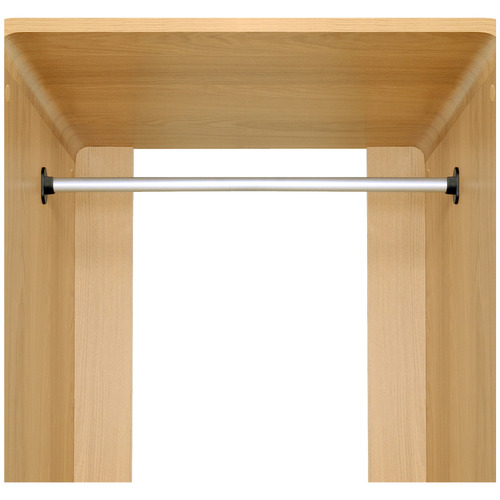Raphael 2 Door Wardrobe with Open Coat Rack