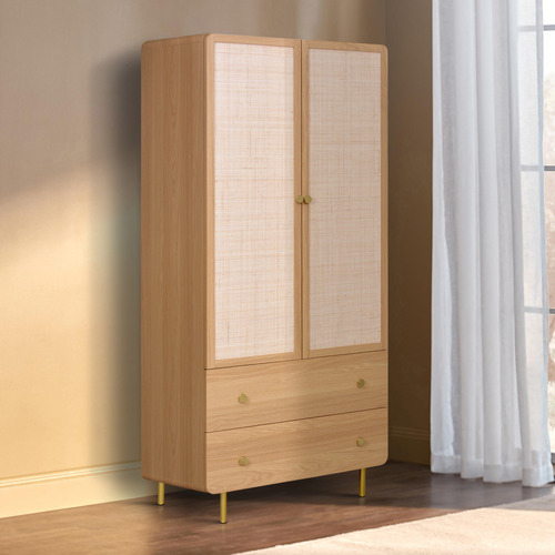 Maxine 2 Drawer 2 Door Wardrobe