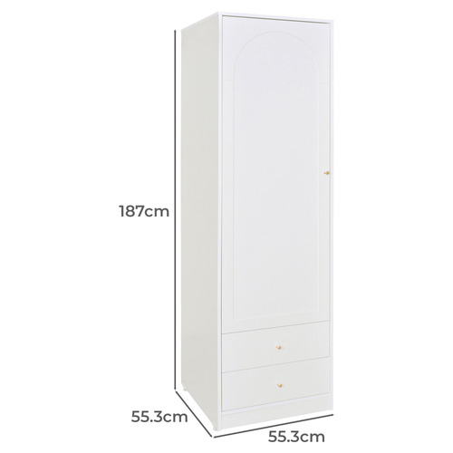 Gina 1 Door 2 Drawer Wardrobe
