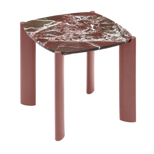 Marilyn Merlot Marble Side Table