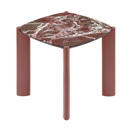 Marilyn Merlot Marble Side Table