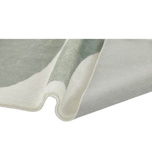 Green Geometric Duke Machine Washable Rug