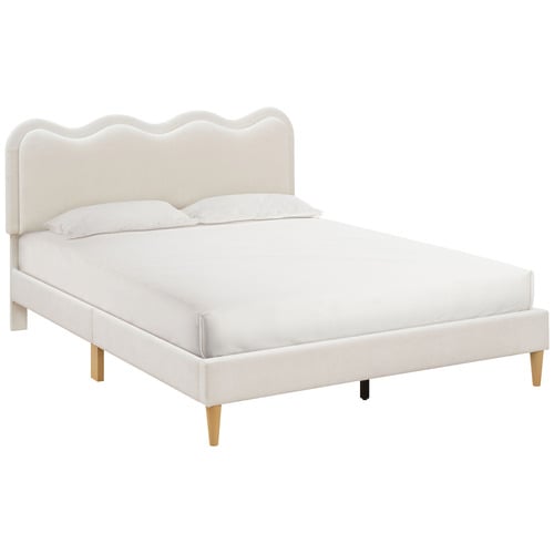 Alina Wavy Upholstered Bed