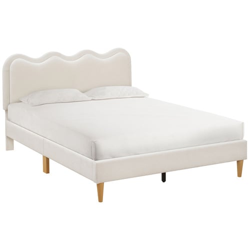 Alina Wavy Upholstered Bed