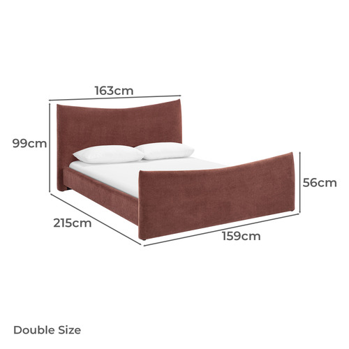 Cinnamon Mela Chenille Bed