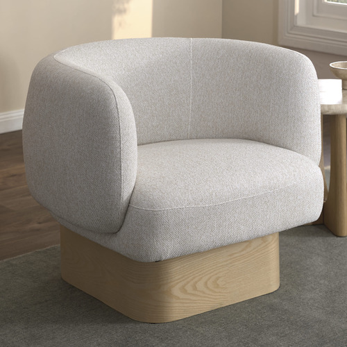 Natural Benji Swivel Armchair