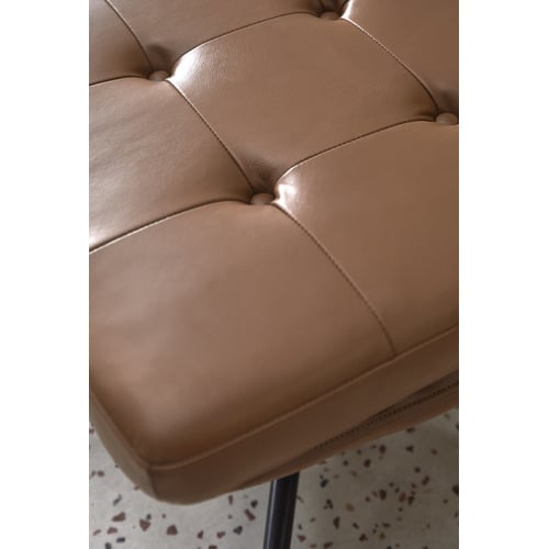 2 Piece Brunel Leather Accent Chair & Footstool Set