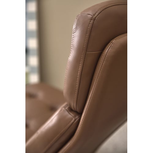 2 Piece Brunel Leather Accent Chair & Footstool Set