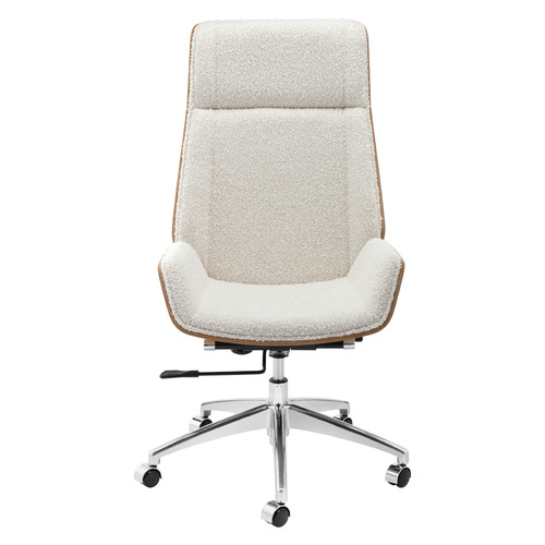 Temple Webster Bentwood High Back Executive Boucle Office Chair