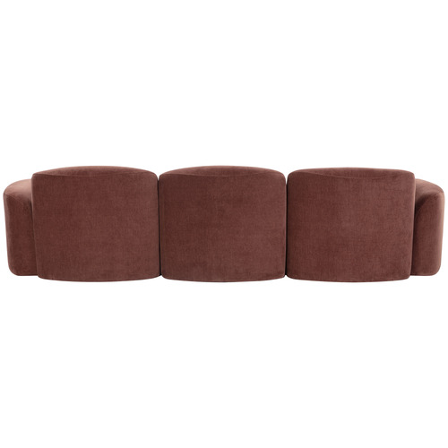 Cami 4 Seater Chenille Modular Sofa & Ottoman Set